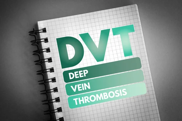DVT - Trombose venosa profunda acrônimo — Fotografia de Stock