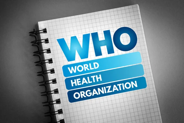 WHO - World Health Organization acronym — Stock Photo, Image