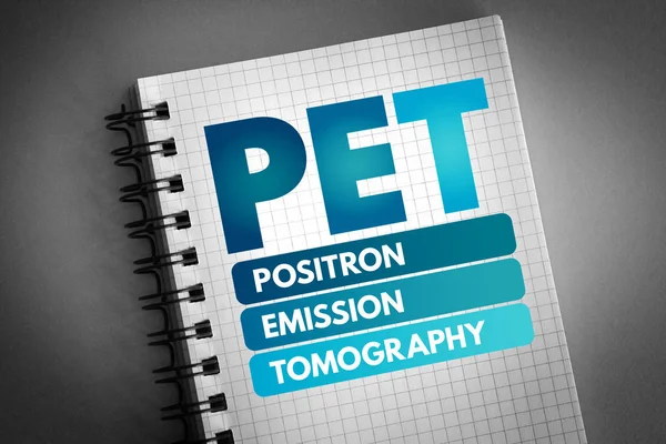 PET - Positron Emission Tomography acronym — Stock Photo, Image