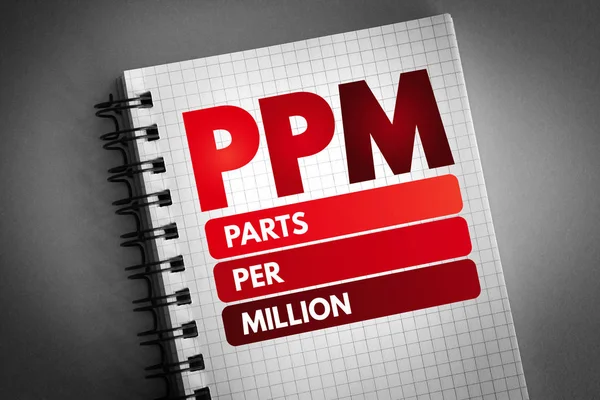 PPM - Partes por millón de acrónimos —  Fotos de Stock