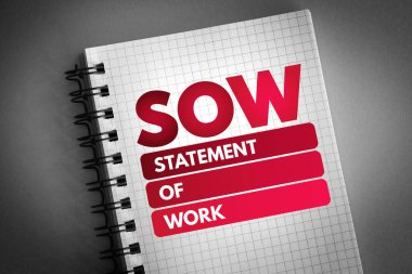 SOW - Statement Of Work acronym clipart