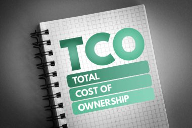 TCO - Total Cost of Ownership acronym clipart