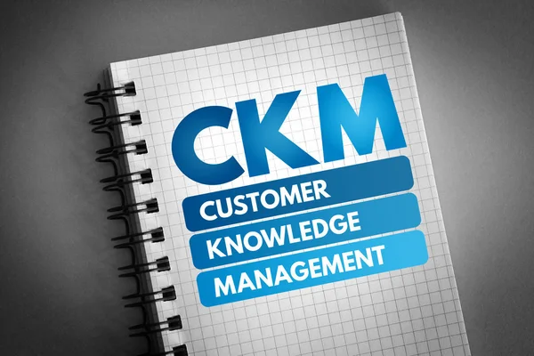 CKM - Customer Knowledge Management acronym — Stock Photo, Image