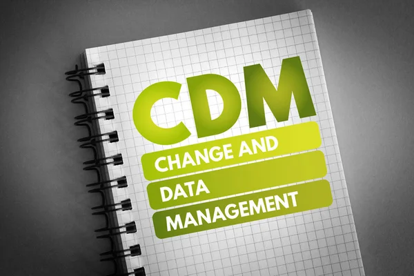 CDM - Change and Data Management acronym — Stock Photo, Image