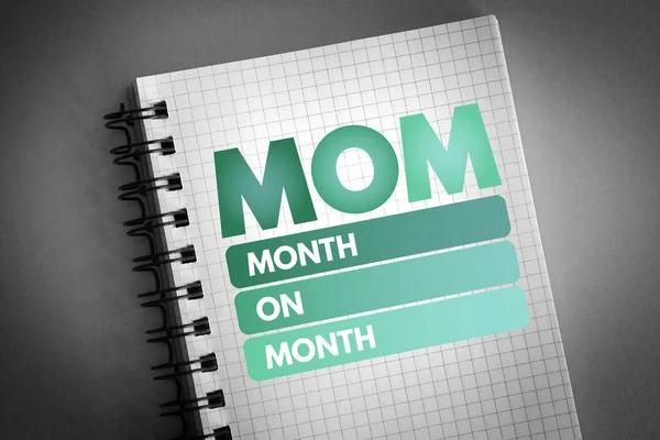 MOM - Month On Month acronym — Stockfoto