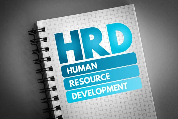 HRD - Human Resource Development acronym — Stock Photo, Image