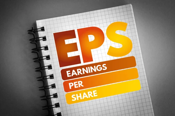 EPS - Ganancias por acrónimo de acciones — Foto de Stock