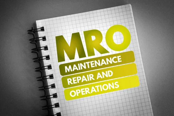 MRO - Maintenance, Repair, and Operations — Stock Photo, Image