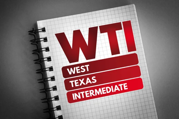 WTI - West Texas Acrónimo intermedio —  Fotos de Stock