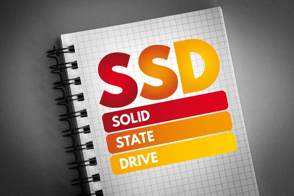 SSD - Akronim Solid State Drive — Stok Foto