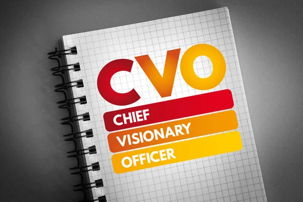 Cvo-Chief Visionary Officer acronym — 图库照片
