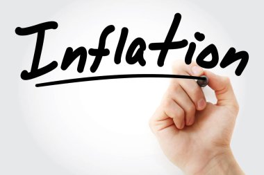 Enflasyon marker ile yazma el