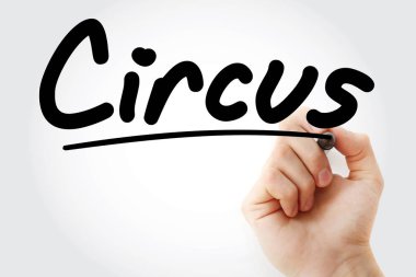 Sirk marker ile yazma el