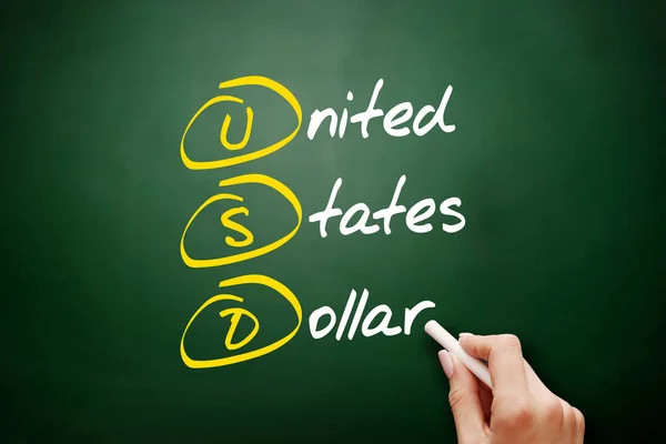 USD - United States Dollar acronym — Stock Photo, Image