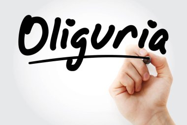 El yazma oliguria marker ile