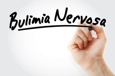 Bulimia Nervoza marker ile yazma el