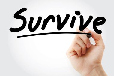 El Survive marker ile yazma