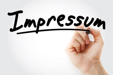 El Künye marker ile yazma