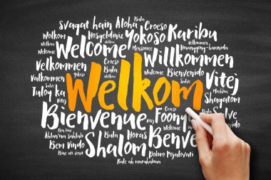 Welkom (Afrikanca Hoşgeldiniz) kelime bulutu