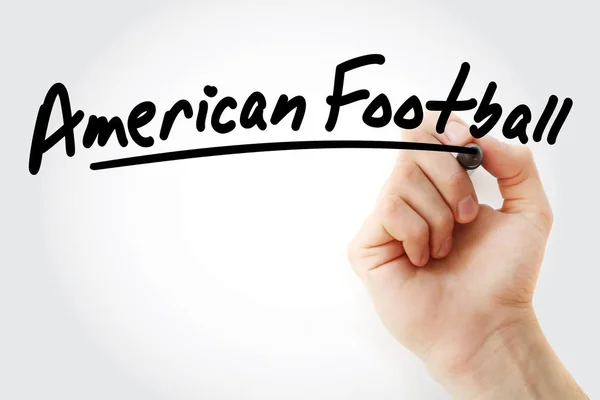 Handschrift American Football mit Filzstift — Stockfoto