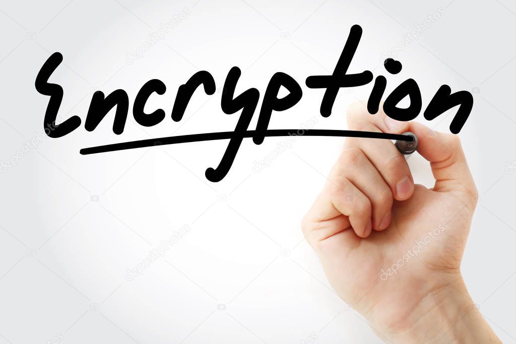 Hand writing Encryption with marker