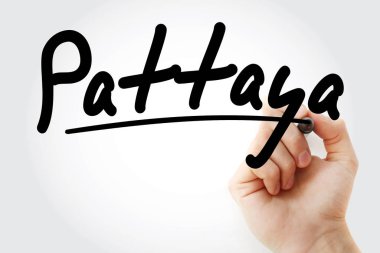 İşaretli el yazısı Pattaya