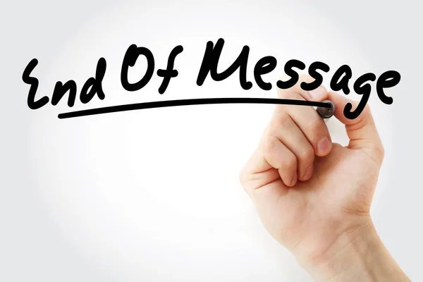 EOM - End Of Message acronym — Stockfoto