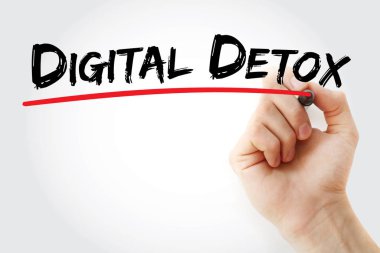 İşaretli dijital detoks metni