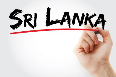 İşaretli Sri Lanka metni