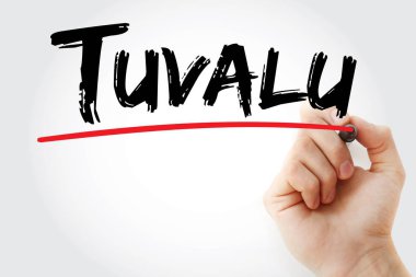 İşaretli Tuvalu metni