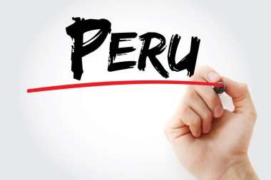 İşaretli Peru metni