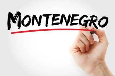 Karadağ 'da işaretli metin