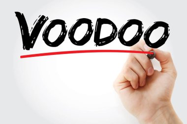 İşaretli voodoo metni