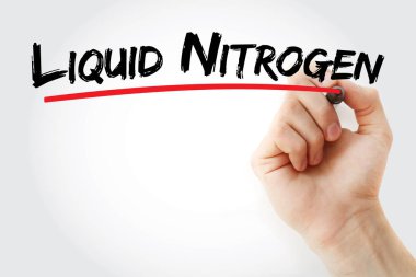 İşaretli Sıvı Nitrojen metni
