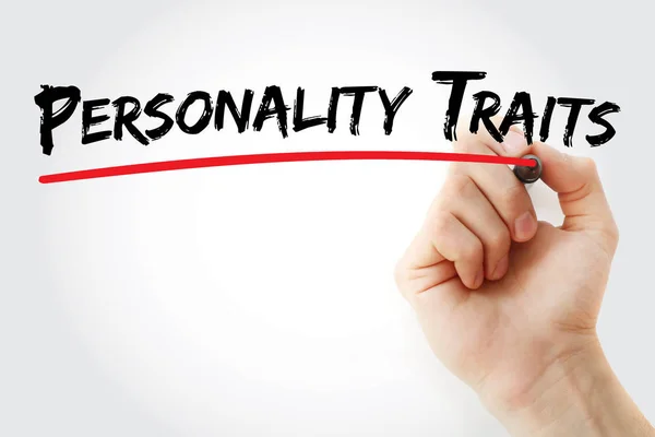Personality traits text with marker — Stock Photo, Image