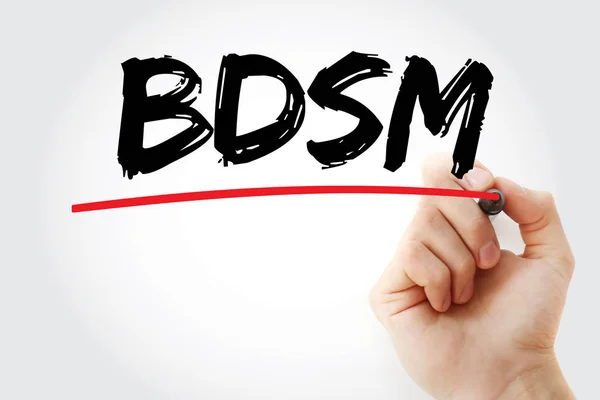 BDSM texto con marcador — Foto de Stock