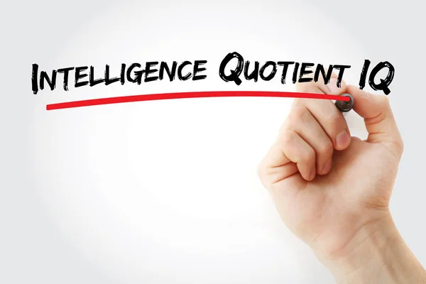 Intelligence Quotient IQ text with marker — Stock Photo, Image