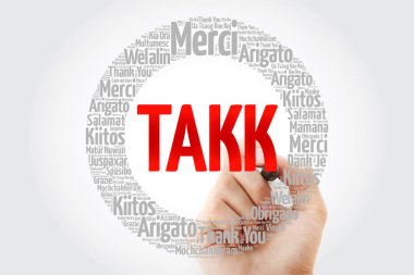 Takk (İzlanda'da Teşekkürler) Kelime Bulutu
