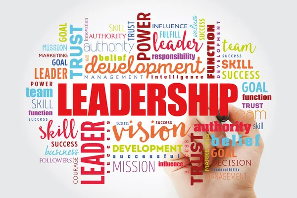 LEADERSHIP word cloud collage — Stock Photo, Image