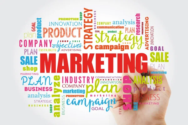 Marketing stratégia és a termék alapvető célkitűzései — Stock Fotó