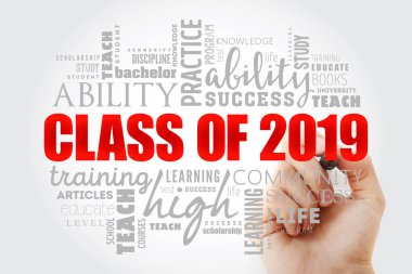 Sınıf 2019 kelime bulut kolaj