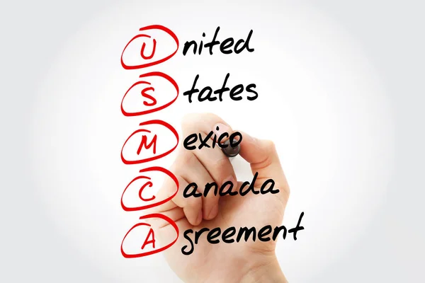 USMCA - acronym, concept background — Stock Photo, Image