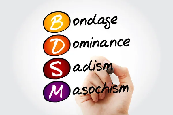 Bdsm - Bondage, Dominance, Sadismus, Masochismus — Stock fotografie