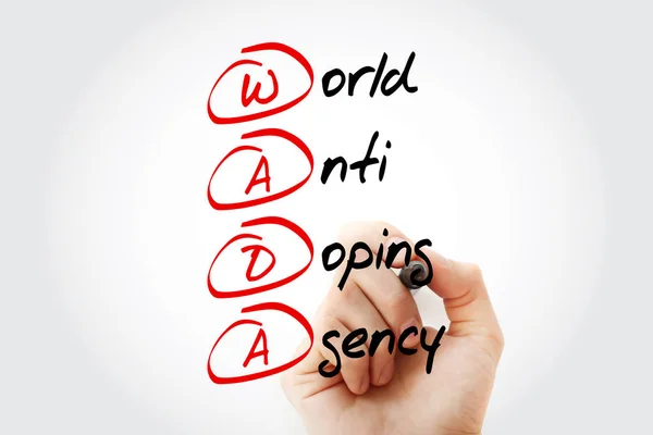 WADA-wereld anti doping Agentschap acroniem — Stockfoto