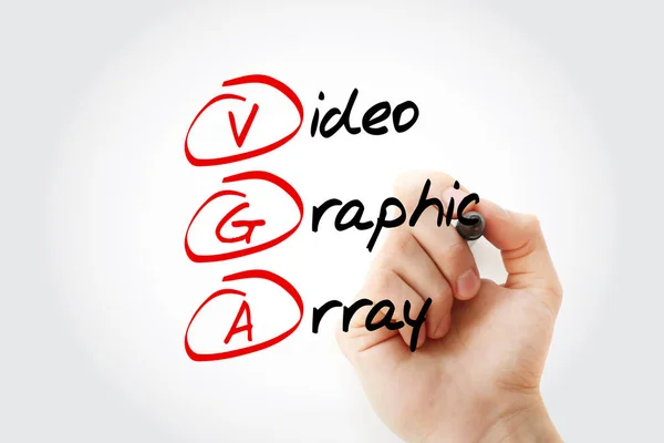 VGA - acrónimo de Video Graphic Array — Foto de Stock