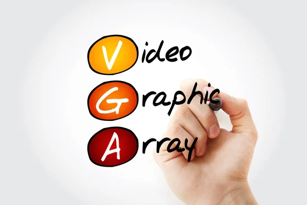 VGA - acrónimo de Video Graphic Array — Foto de Stock