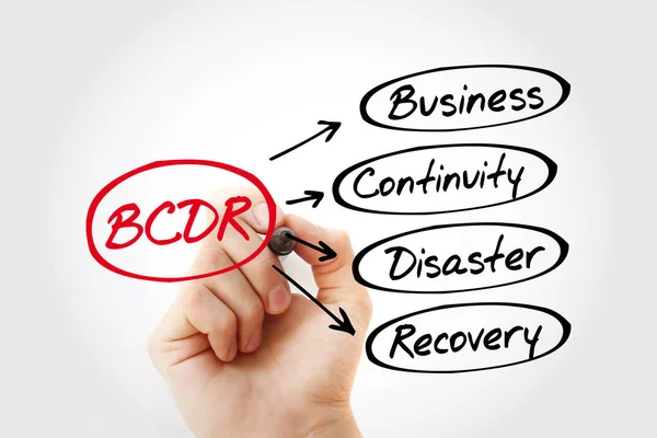 BCDR - Business Continuity Disaster Recovery — Stock Photo, Image