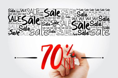 %70 off Satılık kelime bulutu kolaj