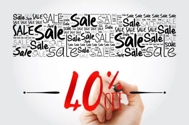 % 40 off Satılık kelime bulutu kolaj