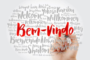 Bem-Vindo (Portekizce Hoşgeldiniz) kelime bulutu